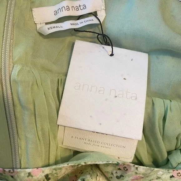 anna nata | NWT Hannah Dress in Light Sage Size XS - Picture 9 of 10